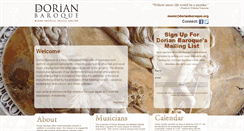 Desktop Screenshot of dorianbaroque.org